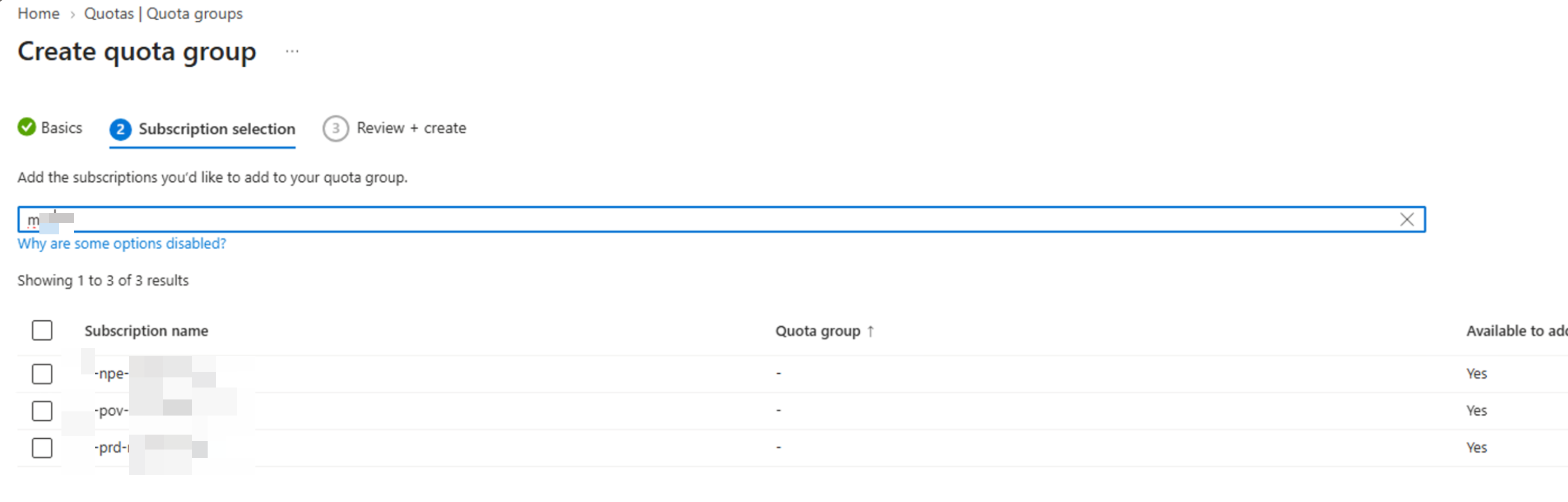 Select participating subscriptions